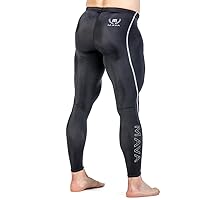 Mava Men’s Compression Pants - Warm and Comfortable Base Layer Tights and Athletic Leggings for Sports, Running, Gym Workouts