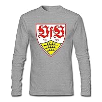 Men's VfB Stuttgart Club Logo Long Sleeve T-Shirt XXL ColorName Grey