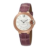 Cartier Ballon Bleu Silver Dial 18kt Pink Gold Ladies Watch WE902063