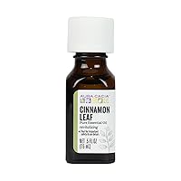 Aura Cacia Cinnamon Leaf, Essential Oil, 0.5-Ounce Bottle,