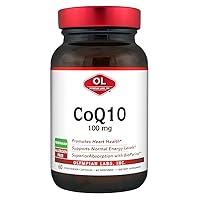Olympian Labs Coenzyme CoQ10 with Bioperine, 100mg 60 Capsules, Heart, Weight & Metabolism Benefits, Vegan
