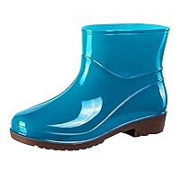 Women's Ankle Rain Boots Waterproof Chelsea Boots Waterproof Rain and Garden Boot with Comfort Insole