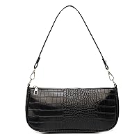 Small Shoulder Bags for Women Retro Classic Tote Purse Handbag Crocodile Pattern Clutch