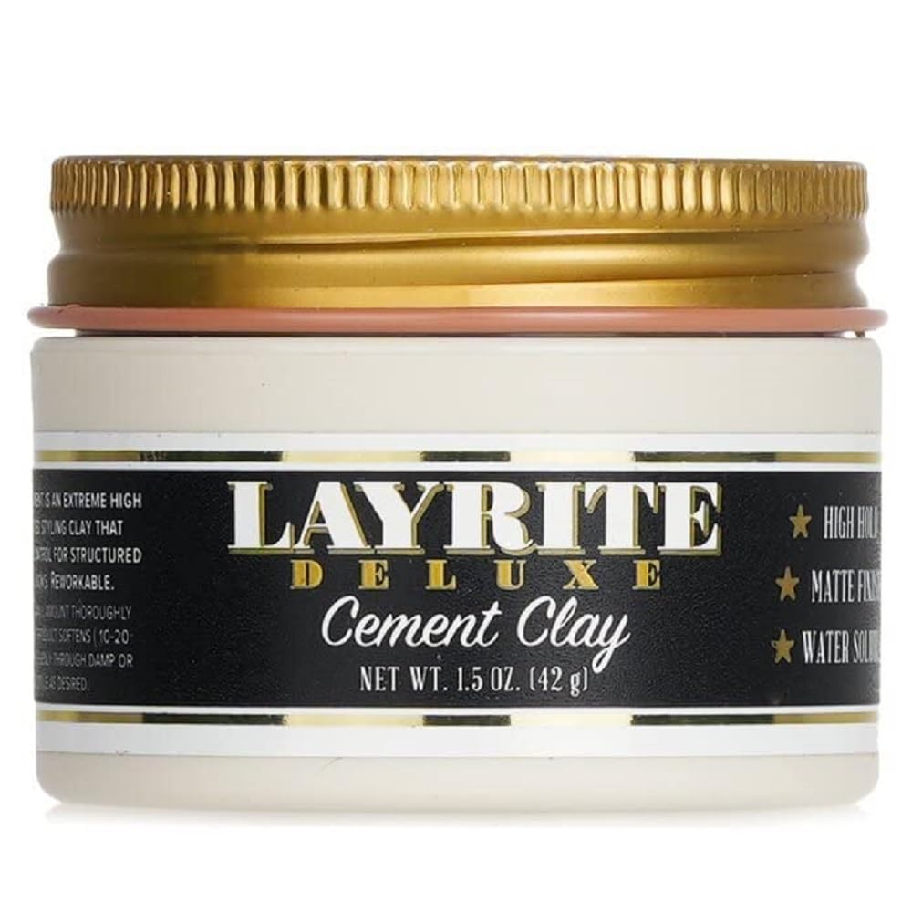 Layrite Deluxe Cement Hair Clay, 1.5 Ounce