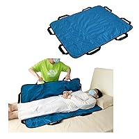 Positioning Bed Pad with Handles Hospital Sheets Transfer Board Belts Patient Lift Elderly Assistance Incontinence Mattress Sheets for Turning, Lifting, Repositioning Washable Underpads (48