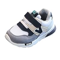 Girls Boys Shoes Hook Loop Soft Sole Sneaker Lightweight Breathable Sneakers for Toddler/Little Kid/Big Kid