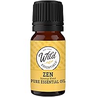 Wild Essentials 100% Pure Therapeutic Grade Zen Essential Oil Blend Combo for Aromatherapy Diffusers - 10ml - Calming, Meditative, Stress, Made in The USA