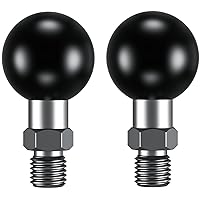 BRCOVAN 2 Pack, 1'' Ball Adapter with M10 x 1.25 Threaded Post Compatible with RAM Mounts B Size Double Socket Arm