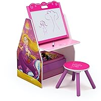 Kids Easel and Play Station – Ideal for Arts & Crafts, Homeschooling and More- Greenguard Gold Certified, Disney Princess
