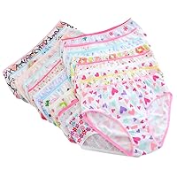 Kids Baby Girls Cute Underwear Briefs Knickers 0-12 Years (6 Pack Randomly Sent)