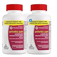 Compare to Tylenol Arthritis Pain active ingredient. - Member's Mark - Arthritis Pain Reliever, Extended Release, Acetaminophen 650 mg, 400 CapletsQ