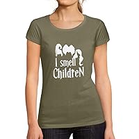 Women's Graphic T-Shirt Organic I Smell Children Halloween Eco-Friendly Ladies Limited Edition Short Sleeve