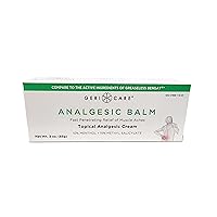 Topical Analgesic Cream, Menthol 10%, Methyl Salicylate 15%, 3 Ounce (Pack of 1)