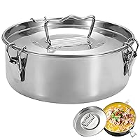 Naisicore Flan Pan, 7.5inch Stainless Steel Flan Mold with Lid & Handle, Moldes Para Gelatinas, Flanera Flan Maker for Cheese Cake Chocolate Cupcake Pudding