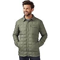 RAB Men’s Downtime Shirt Down Insulated Button-Down Jacket for Hiking, Camping & Casual Use