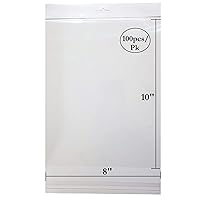 888 Display® - 200 Bags of Ultra Clear Treat, Bakery, Candle, soap, Cookie Bags w/Adhesive Seal (8