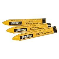 Johnson Level & Tool 40-0650 Yellow Lumber Crayons - 3/Pack
