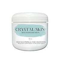 10 OZ. Crystal Skin At home Facial Scrub Crystals Mini Microdermabrasion. Natural Exfoliator remove wrinkles, blemishes, Acne, Smooth skin, Anti age. Deep Cleansing skincare hydro hydrafacial mix