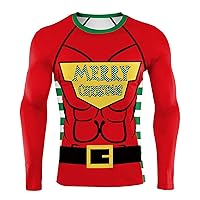 CHICTRY Mens T-Shirts Novelty 3D Graphics Print Short Sleeve Funny Summer T Shirts Christmas Xmas Party Shirts