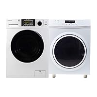 Combo of 110V 1.9 cu.ft. Washer and 3.5 cu.ft. Dryer with Sensor/Refresh Dry
