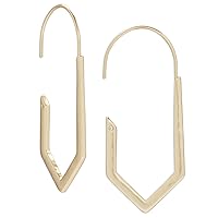 Lucky Brand Diamond Threader Hoop Earring, Gold, One Size