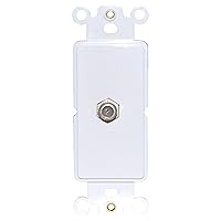 Newhouse Hardware Decora White TV Cable Wall Plate, 1-Pack