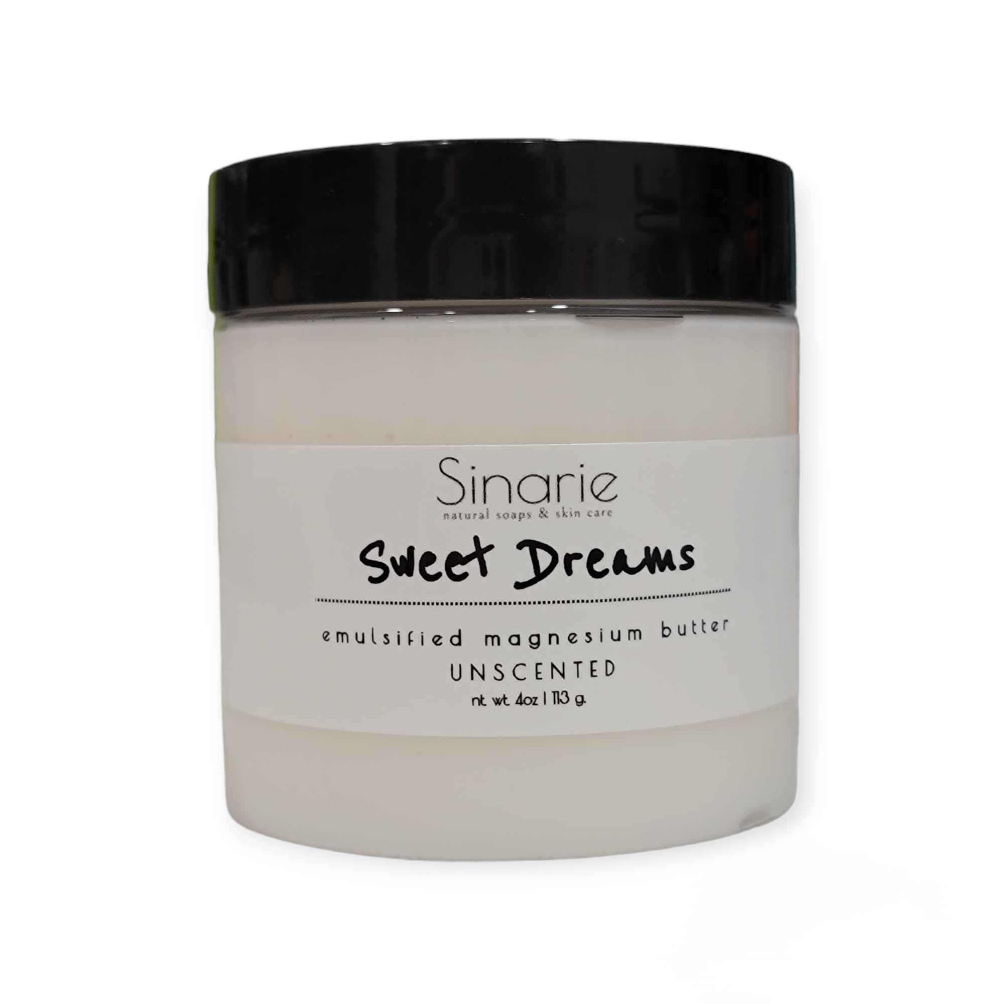 Sweet Dreams Magnesium Emulsified Body Butter, 4 oz., 1 Count | Mango Butter | Premium Magnesium Oil | Natural Ingredients | Magnesium Lotion