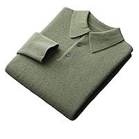 100% Merino Wool Men's Stand Collar Pullover Autumn and Winter Shirt Fashionable Knitted Jacket