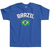 Threadrock Little Boys' Brazil Brazilian Flag Toddler T-Shirt
