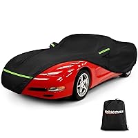 Waterproof Full Car Cover Custom Fit for Chevrolet Corvette C5, 420D Outdoor Car Covers Windproof Heavy Duty All Weather Protection Fit for C5 1996-2004 Chevy Corvette