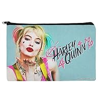 GRAPHICS & MORE Birds of Prey Harley Quinn Blowing Kisses Makeup Cosmetic Bag Organizer Pouch