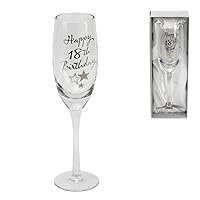 Happy 18th Birthday Champagne Glass Flute in Gift Box G31818