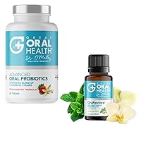 Advanced Oral Probiotics for Mouth with BLIS K12 M18 (Strawberry Vanilla) & OraRestore Tooth & Gum Oil Bad Breath Treatment for Adults Halitosis 2-in-1 Bundle