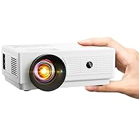Portable Bluetooth Mini Projector - HD 1080P Supported Movie Projector, Home Theater Video Projector Compatible with iOS/Android Phone/Tablet/Laptop/PC/TV Stick/Box/USB Drive/DVD