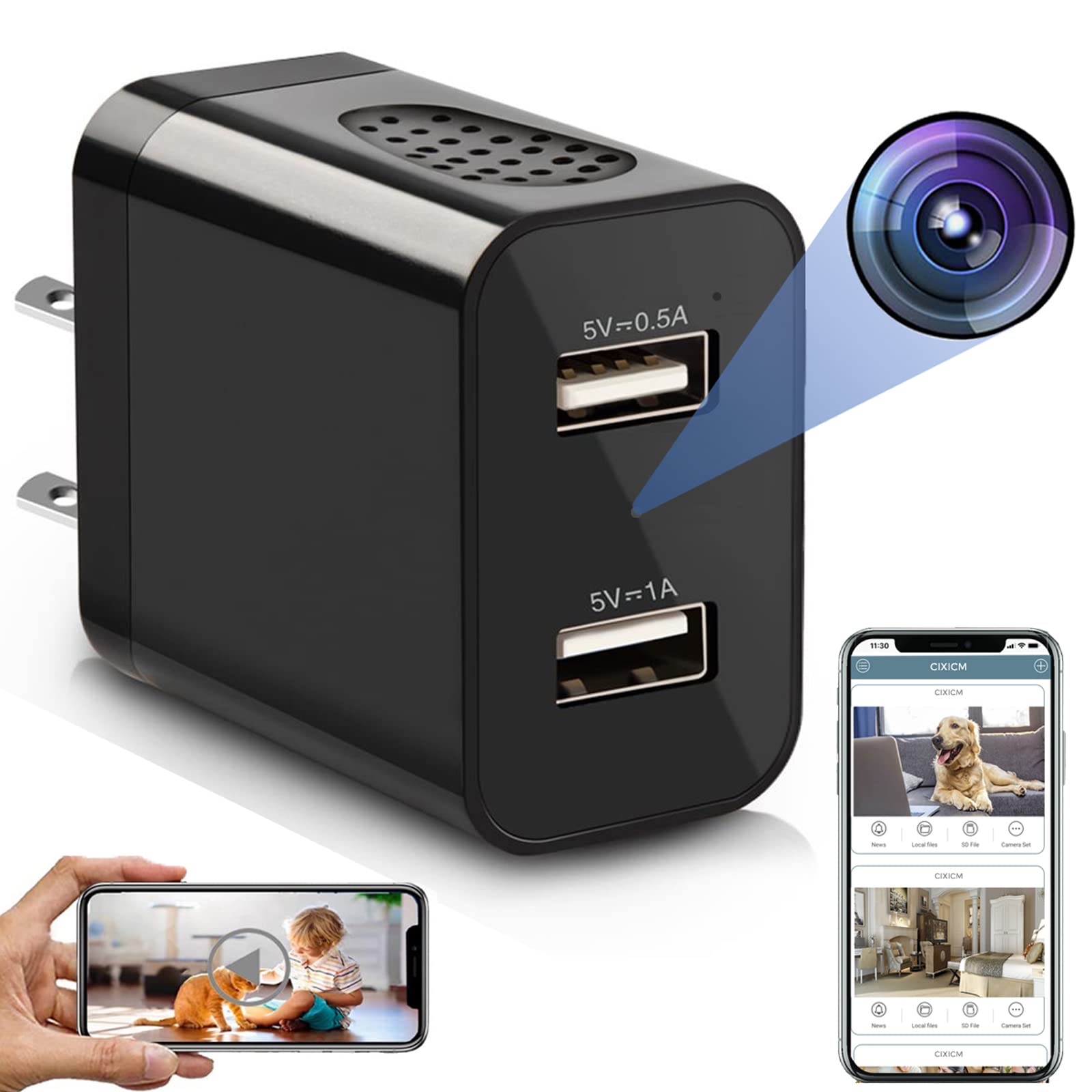Introducir 60+ imagen phone charger spy camera