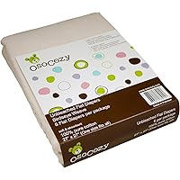 OsoCozy Unbleached Birdseye Flat Cloth Diapers (6 Pack) - 27 x 27 Inches, One-Layer Flat Cloth Baby Nappies Made of Soft, Durable 100% Birdseye Weave Cotton…
