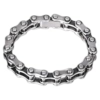 Retro 925 Sterling Silver Motorcycle Chain Bracelet Bike Bicycle Chain Link Bracelet for Men Boys 10/13mm 20cm