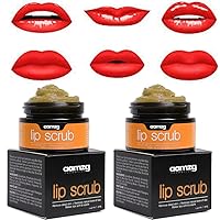 Pack Of 2 Organic Lips Balm Scrub For Lightening & Brightening Dark Lips |Lip Scrubs Exfoliator and Moisturizer Vegan, Cruelty-Free Lip Care Product For Men & Women, -1.35floz /Pack of 2