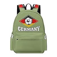 Germany Soccer Soccer Football Laptop Backpack for Women Men Cute Shoulder Bag Printed Daypack for Travel Sports Work