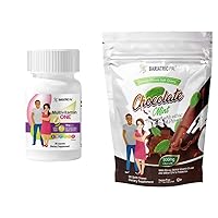 BariatricPal 30-Day Bariatric Vitamin Bundle (Multivitamin ONE 1 per Day! Capsule with 18mg Iron and Calcium Citrate Soft Chews 500mg with Probiotics - Chocolate Mint)