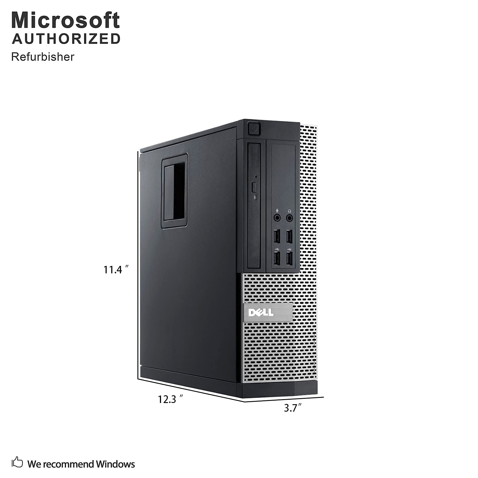 Dell Optiplex 9020 SFF Business Desktop Tower PC (Intel i7 Quad Core, 16GB RAM, 240GB SSD, WIFI, HDMI, VGA, DVD-RW) Win 10 Pro (Renewed)