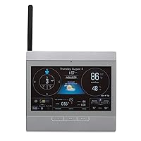 AcuRite Atlas Home Weather Station High-Definition Display for Temperature, Humidity, Wind Speed, Wind Direction, Hyperlocal Forecast, and Programmable Alerts with Built-in Barometer - Gray (06105M)