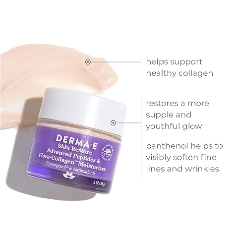 Advanced Peptides and Collagen Moisturizer – Double Action Collagen Face Cream with Peptide Complex – Intense Moisture Day and Night Cream for Women – Natural Collagen Cream, 2oz