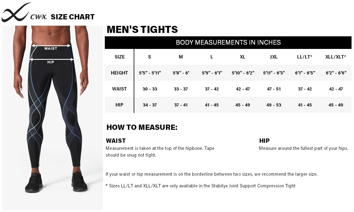 CW-X Men's Endurance Generator Joint and Muscle Support Compression Tight