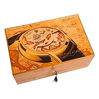 Jewellery and Watch Storage Box with Cufflink Box and Drawer Wooden Watch Case Bracelet Tray with Removable Soft Pillows Great Gift Choice