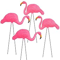 Pink Flamingos Yard Decorations - 4 Pack Extra Large 24