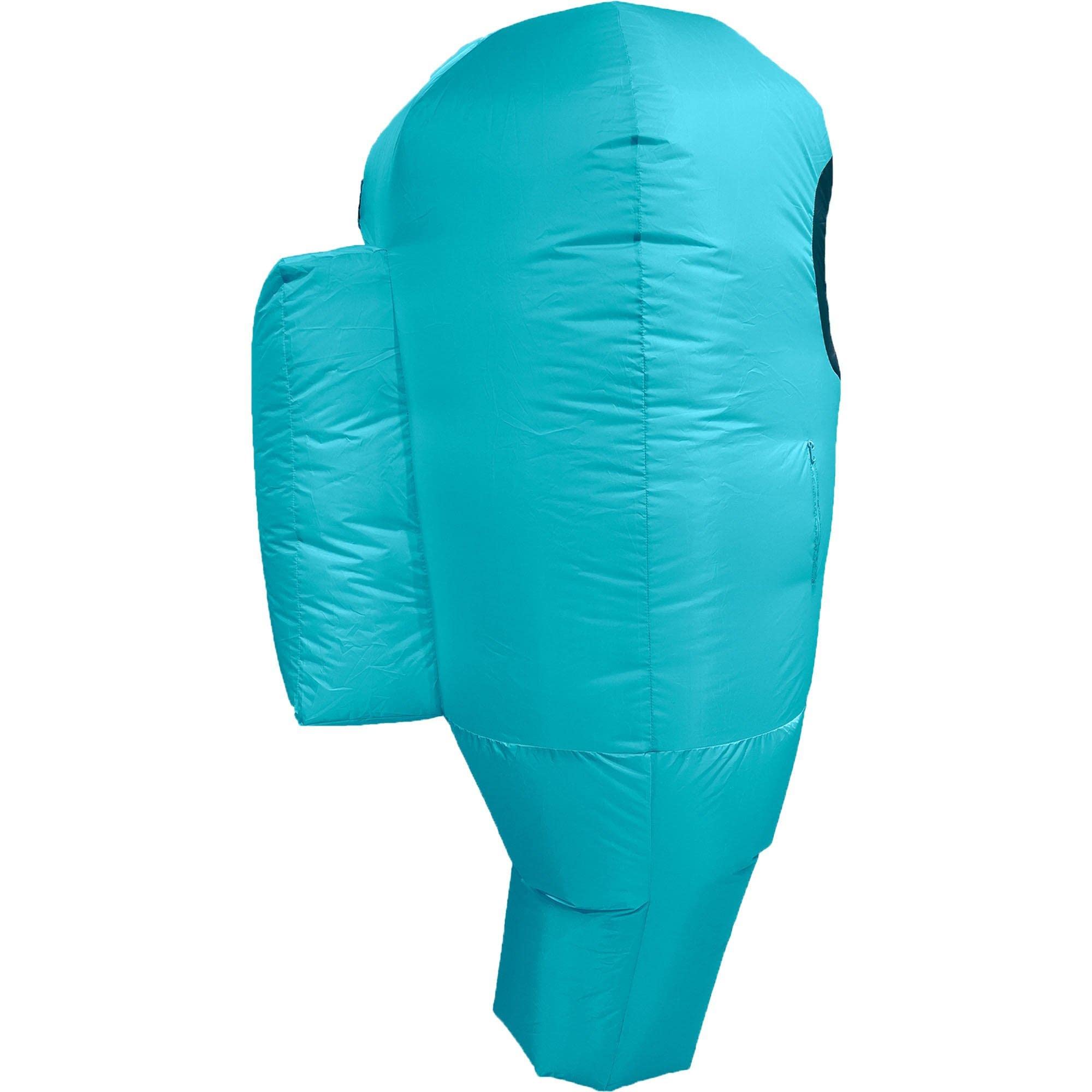Party City Kids' Cyan Impostor Inflatable Costume for Children, Standard Size up to 4'9