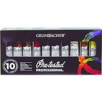 Grumbacher Oil Color Set, 0.81 Fl Oz (Pack of 10), Multicolor