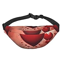 Valentine's Day Fanny Pack for Men Women Crossbody Bags Fashion Waist Bag Chest Bag Adjustable Belt Bag