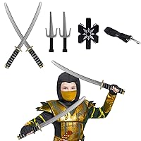 Liberty Imports Deluxe Ninja Warrior Weapons Playset - Kids Pretend Role  Play Toy Dress Up Costume Accessories Set